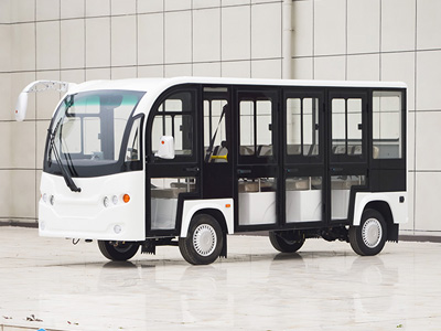 湖北11座帶擋雨門電動(dòng)觀光車白色Y系列
