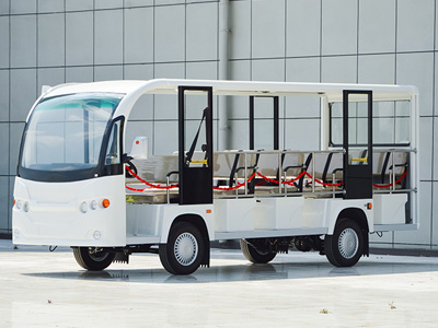 湖北14座電動(dòng)觀光車敞開式 單邊帶欄桿