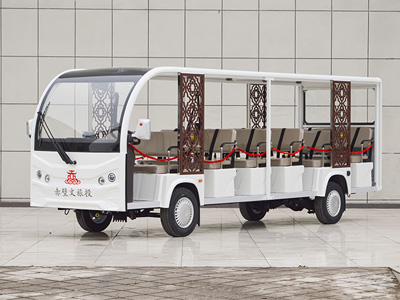 17座敞開(kāi)式電動(dòng)觀光車(chē) 復(fù)古花紋